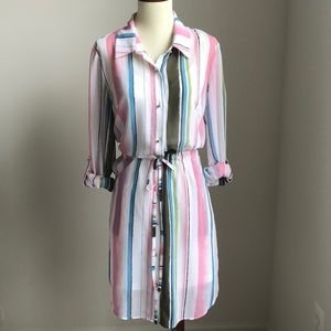 Kut From the Kloth Striped Shirt Dress Size 4